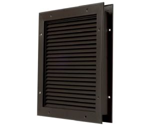 National Guard Products L700BFDKB16X16 16" x 16" No Vision Door and Partition Louver for 1-3/4" Door - Dark Bronze