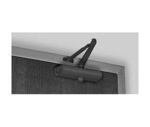 Norton 1681-693 Door Closer, Regular Low Profile Arm, 1-6 Adjustable Size, Black Painted