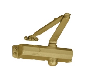 Norton 1701BC-696 Tri-Packed Door Closer, 1 Size, Backcheck - Satin Brass Painted