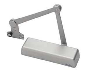 Norton 410XHDN-689 Door Closer, Non-Heavy Duty Hold Open Arm w/Removable Stop, 1-6 Adjustable Size - Aluminum