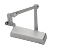 Norton 410XCPST-689 Door Closer, Heavy Duty Hold Open Arm w/Removable Stop and Spring Buffer, 1-6 Adjustable Size - Aluminum