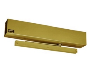 Norton 5710-RF1-696 Slide Track Arm, Pull Side Door Operator, 3-6 Adjustable Size, Radio Frequency - Satin Brass Painted