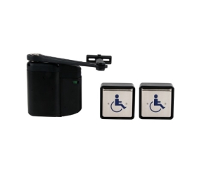 Norton 5845XSQPB Door Operator w/Square Push Buttons, ADA1015P Hardwire Kit, Black & Aluminum Covers, Push & Pull Side Mounting Hardware, ADAEZ Pro Complete