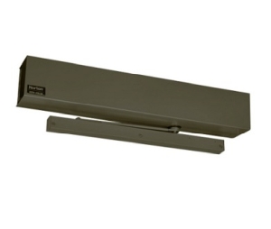 Norton 6020-D-694 Double Lever Arm, Push Side Door Operator, Standard Duty to 110deg, Drop Plate - Medium Bronze Painted