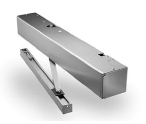 Norton 6050L-689 Double Egress Arm Door Operator, Standard Duty to 110deg, Left Hand - Aluminum Painted