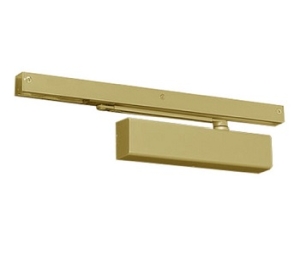 Norton 7500ST-696 Slide Track Arm, Pull Side Door Closer, 1-6 Adjustable Size - Satin Brass Painted