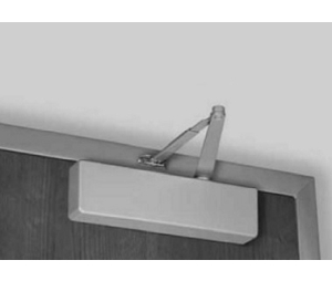 Norton 7580M-626 Parallel Low Profile Arm Door Closer, 1-6 Adjustable Size, Metal Cover, Satin Chromium Plated