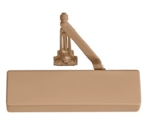 Norton 8381-691 Parallel Low Profile Arm Door Closer, 8301 Series Closers, 1-6 Adjustable Size - Light Bronze Painted