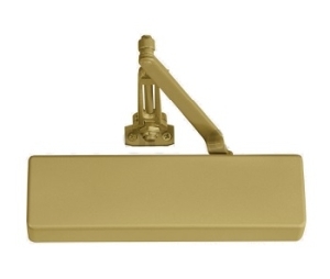 Norton 8381-696 Parallel Low Profile Arm Door Closer, 8301 Series Closers, 1-6 Adjustable Size - Satin Brass Painted