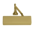 Norton 8381-696 Parallel Low Profile Arm Door Closer, 8301 Series Closers, 1-6 Adjustable Size - Satin Brass Painted
