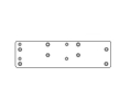 Norton 7786OH-689 Drop Plate, Overhead Door Holder, 7500 Series - Aluminum