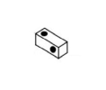 Norton 2019S-689 Spacer Block, Standard, 1600, 7500, 8000, 78-B/F Series - Aluminum