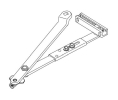 Norton J6100-4-694 Unitrol Top Jamb Arm Assembly, Non-Hold Open, 1600, 7500, 8000 Series, Frame Reveal Size 2-1/8" to 3-1/4" - Medium Bronze