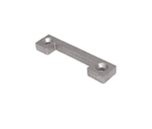 Olympus Lock 10-056 Notched Bar Strike For Cabinet Locks - Satin Chrome Finish