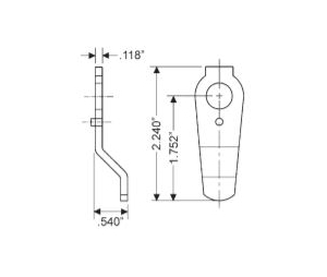 Olympus Lock 720-3-3 Offset cam for inverted function