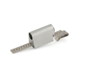 Olympus Lock 829R-LC Schlage Less Cylinder Sliding Door Ratchet/Showcase Lock - Satin Chrome Finish