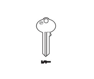 Olympus Lock KB-4T2-NP. CCL Keyway Cut Key, CutTo Keyed Alike 4T21579
