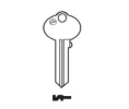Olympus Lock KB-4T2-NP. CCL Keyway Cut Key, CutTo Keyed Alike 4T21579