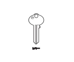 Olympus Lock KBR-5 Key Blank, CCL R1 keyway - 5 pin blank