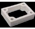 Olympus Lock 10-349 1/2" Thick Plastic Spacer For 700,721,777,800,850.854 888 & 950 Cabinet Locks - White Color