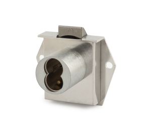 Olympus Lock 725ML-DR-LH-26D Small Format IC Core Latchbolt Cabinet Lock, Mortise Mount, Left Hand - Satin Chrome Finish