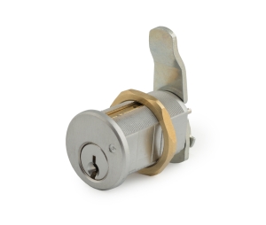 Olympus Lock 820S-US3-KD Schlage C Keyway Cam Lock, Keyed Different, 1-1/8" Cylinder Length - Bright Brass
