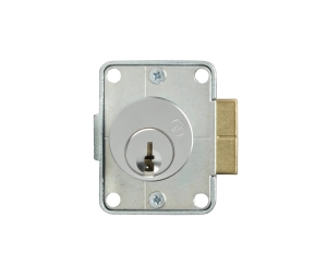 Olympus Lock 999L-LH-26D-KA103 Door Latch Lock, 1" Cylinder Length, Left Handing, 4 Pin Keyed - Satin Chrome Finish
