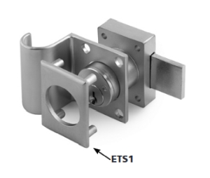 Olympus Lock ETS1-125-US3 External Trim Spacer, For large pin series locks 1/8" thick through-bolt plate - Bright Brass Finish