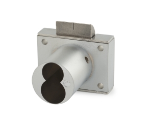 Olympus Lock L92V-26D Large Format IC Core Schlage Drawer Latch Lock, 1-7/16" Cylinder Length - Satin Chrome Finish