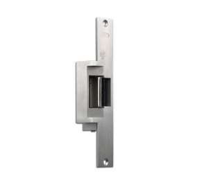 RCI F1119-01-32D Fire Rated Electric Strike, 9" Faceplate, Fail Secure, Satin Stainless Steel
