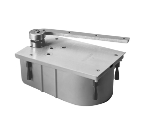 Rixson 127105N RH 606 Heavy Duty Closers, 105 Degree, No Hold Open, Offset Hung Floor, Right Hand, Satin Brass