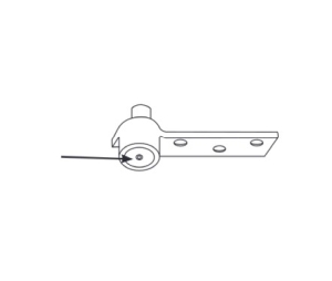 Rixson 181778-613 Pivot Hex Cap, Dark Oxidized Satin Bronze Oil Rubbed