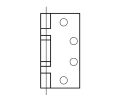 Rixson 254545-626-PK Special Offset Hinge, Satin Chromium Plated