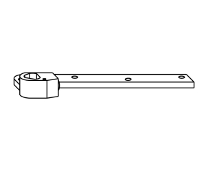 Rixson 275176 3/4" Offset Arm and Locking Screw, Left Hand
