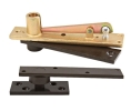 Rixson 370 605LL Center Hung Pivot Set, Includes 340 Top Pivot, Less Lacquer, Bright Brass Finish