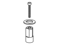 Rixson 4007-XXC Shallow Depth Floor Closer Spindle Adapter Package, Includes Shim Socket Screw and Washer, 1/2" Extended