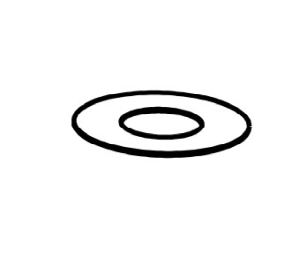 Rixson 519000 613 Shallow Depth Floor Closer Spindle Washer, Dark Oxidized Satin Bronze Oil Rubbed