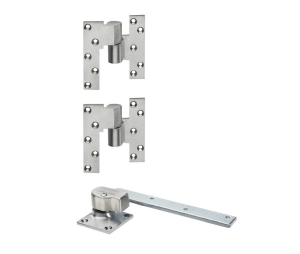 Rixson 547 LH 612 3/4" Offset Hung Pivot, Includes 2 Each M190 Itermediate Pivots, Left-Handed, Satin Bronze Clear Coated