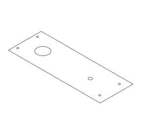 Rixson 6084000 630 Concealed Overhead Closer Cover Plate, Satin Stainless Steel