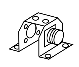 Rixson 981309 Electromagnetic Door Holder/Release Magnet Support Bracket