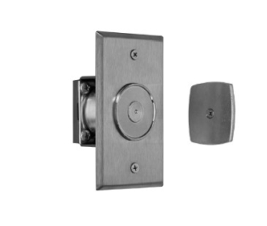 Rixson 989 689 12VDC Electromagnetic Door Holder/Release, Low Projection Wall, 12VDC, Aluminum Painted