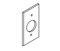Rixson 990001 689 Electromagnetic Door Holder/Release Wall Cover Plate, Aluminum Painted