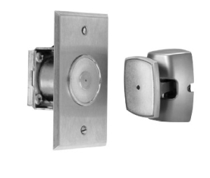 Rixson 990M 689 Electromagnetic Door Holder/Release, Low Projection Wall, Aluminum Painted