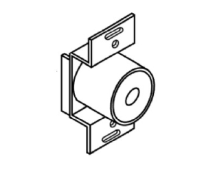 Rixson 998369-3V Electromagnetic Door Holder/Release Magnet Assembly and Bracket, 3V, for Models 994/997/998