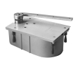 Rixson 127105N LH 626 Heavy Duty Closers, 105 Degree, No Hold Open, Offset Hung Floor, Left Hand, Satin Chromium Plated