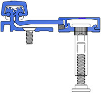 Select Hinges SL21 CL095 95" Full Surface Clear Aluminum Continuous Hinge