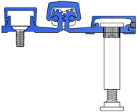 Select Hinges SL57 CL083 83" Full Surface Clear Aluminum Continuous Hinge