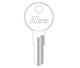 Kaba Ilco 1640 Larson Door Key Blank - Nickel Plated