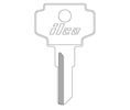 Kaba Ilco L1054M Bargman Key Blank - Nickel Plated