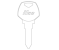 Kaba Ilco X101 Harley Davidson Key Blank